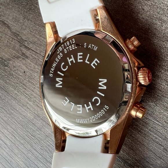 Authentic Michele Rose Gold Tahitian Jelly Bean Watch main image 11